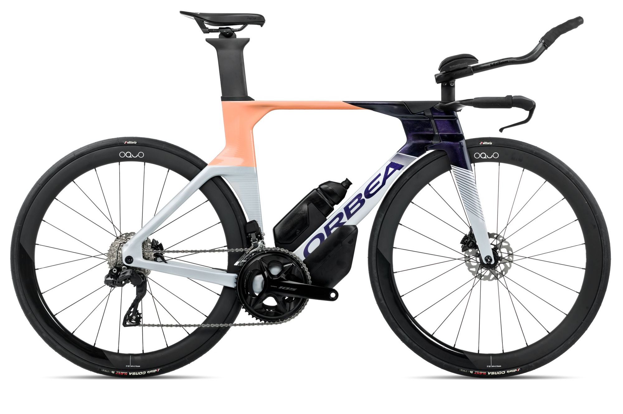 Rower triathlonowy Orbea ORDU M30iLTD silver - carbon - orange 2026