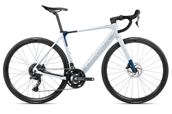 Rower elektryczny szosowy Orbea GAIN M40 silver - blue 2026